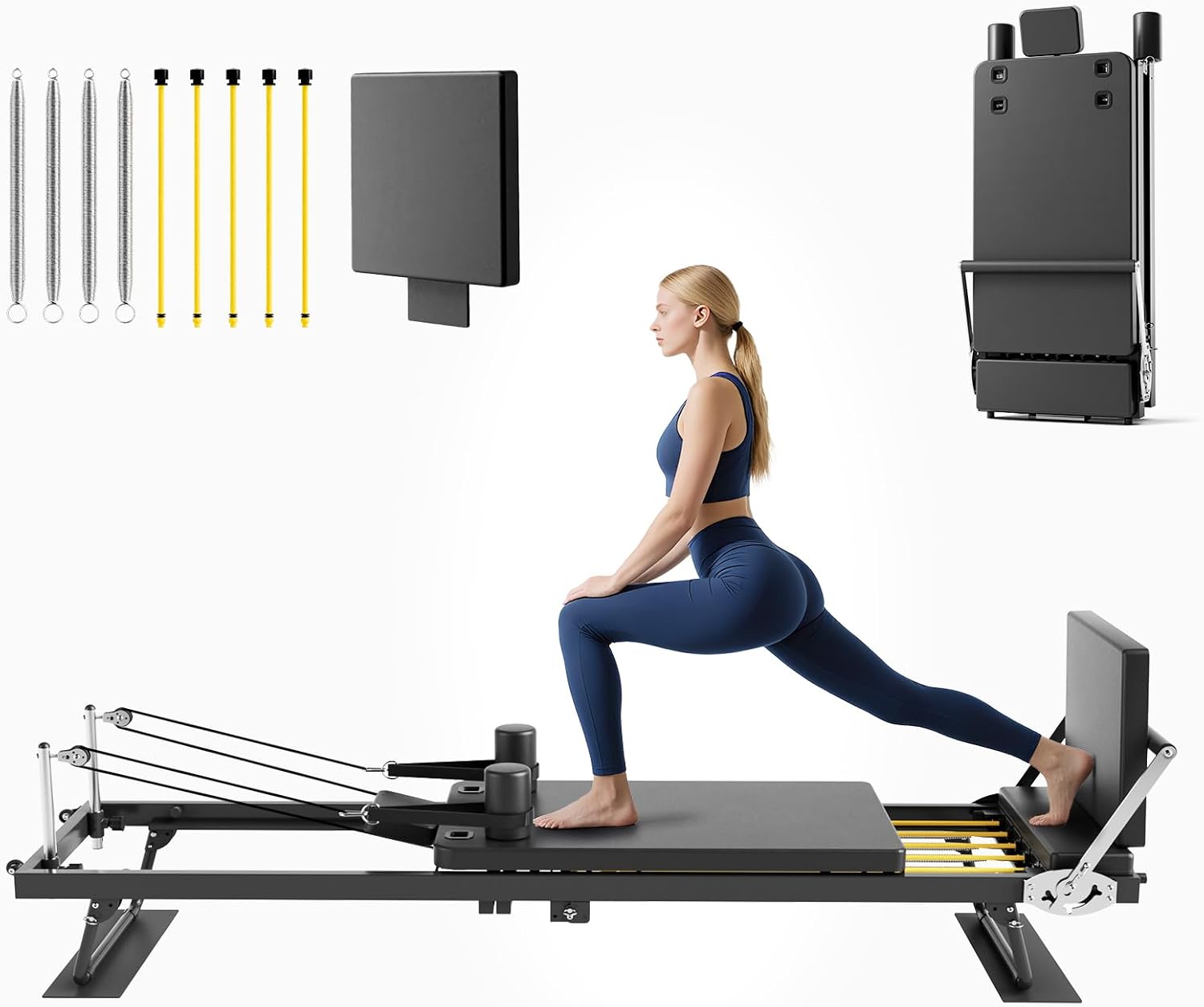 Leg Home Gym Workout - جهاز بيلاتس قابل للطي، معدات تمارين
